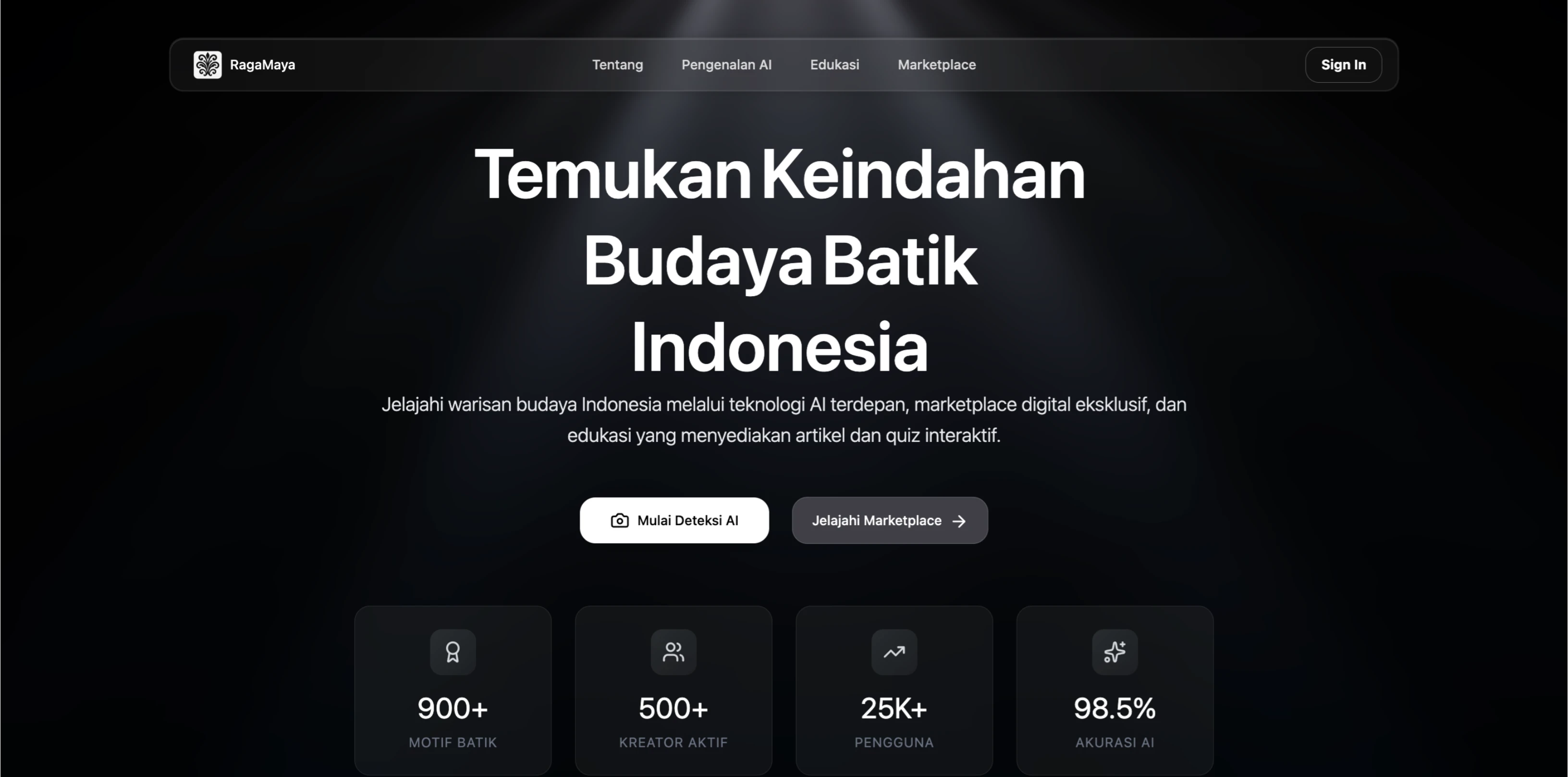 RagaMaya platform preview